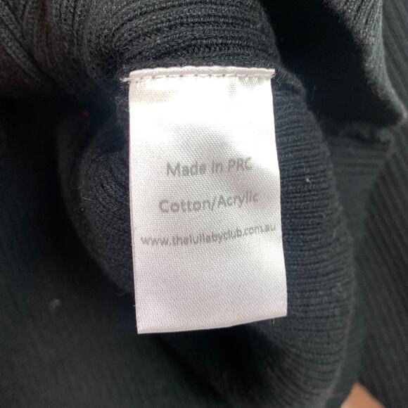 The Lullaby Club Alex Knitwear Crewneck Sweater Black Size Small / Medium - Picture 7 of 8